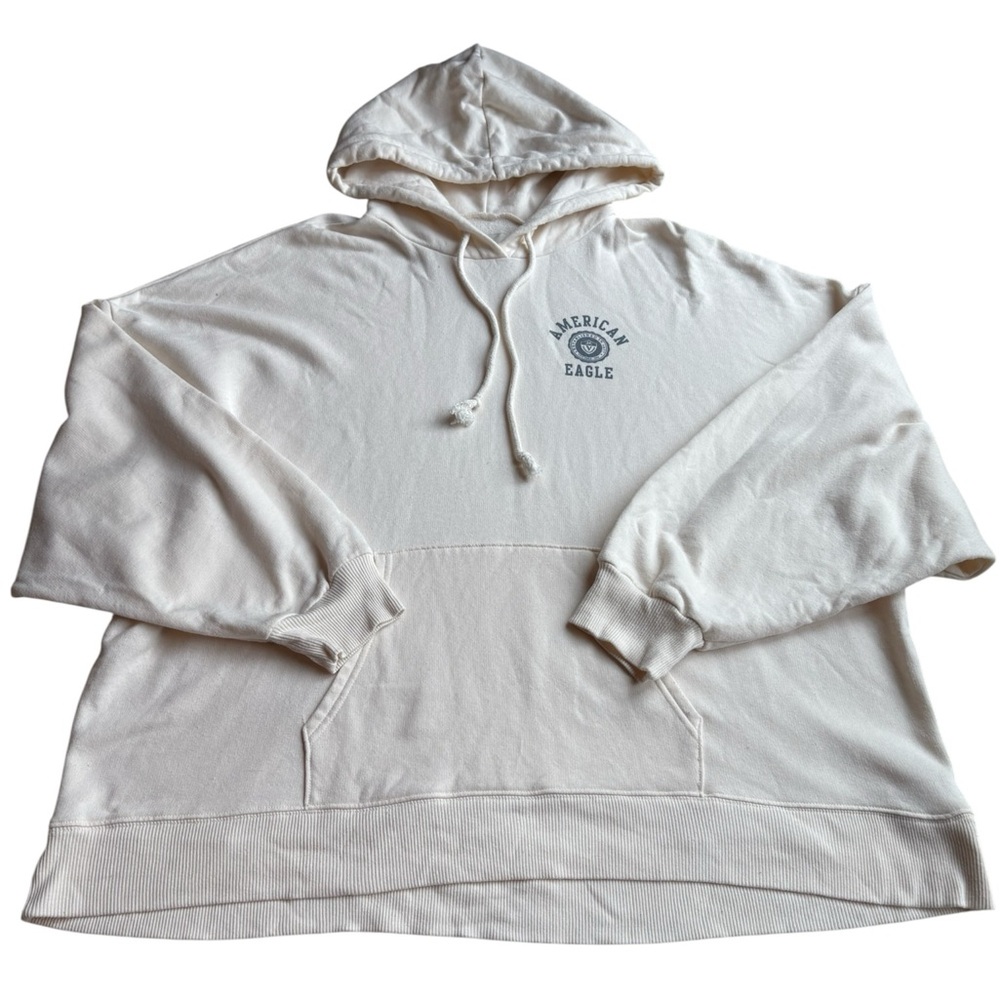 American Eagle Outfitters Cream Crew Neck Sweater